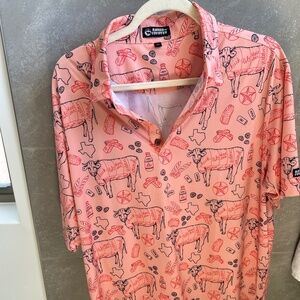 Raised By Coyotes Golf Polo Size XL